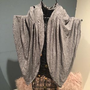 Grey Bat sleeve Top